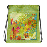 Drawstring Backpack "Continental Flight"