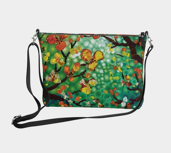 Crossbody Purse "Orange Blossoms"