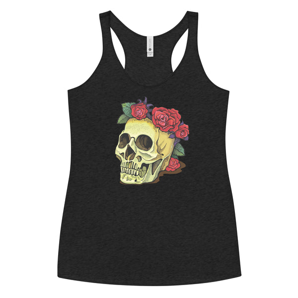 ROSE SKULL art Tank Top