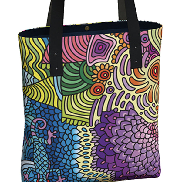 BOTH SIDES art Urban Tote