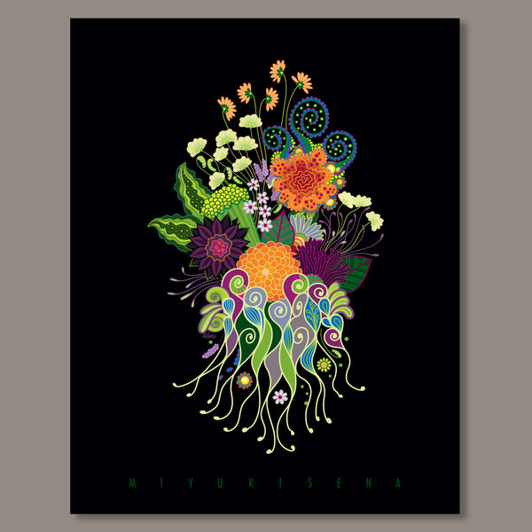 BOUQUET TWO art Print on Metal