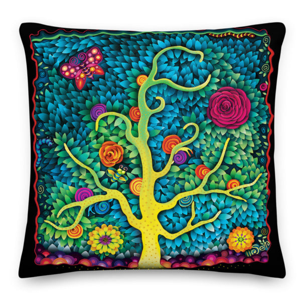 DECEPTION OF PRETTY THINGS art Premium Throw Pillow