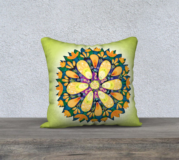 DUTCH FLOWER art Throw Pillow