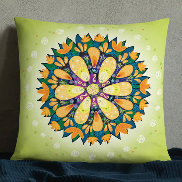 DUTCH FLOWER art Throw Pillow