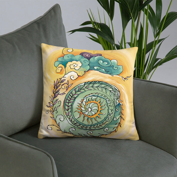 EXQUISITE SNAIL art Throw Pillow