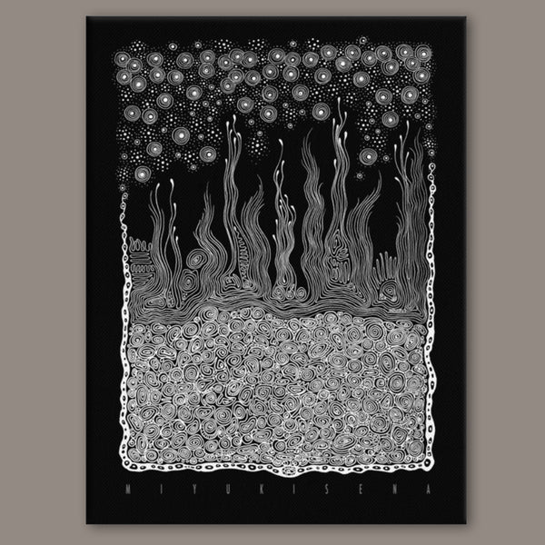 FIRE AND EMBERS art Print on Canvas