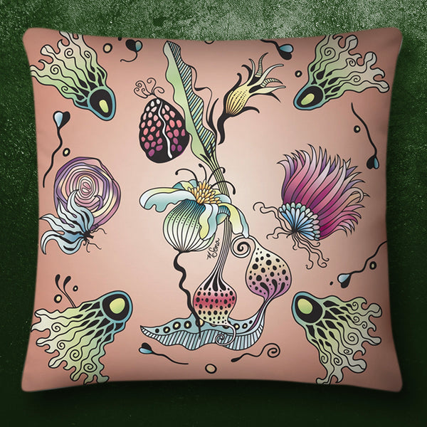 SALAD art Throw Pillow