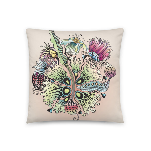 SALAD art Throw Pillow