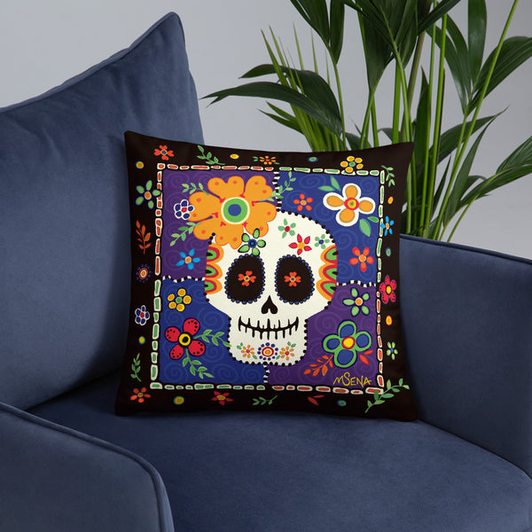 MARIGOLD MUERTO art Throw Pillow