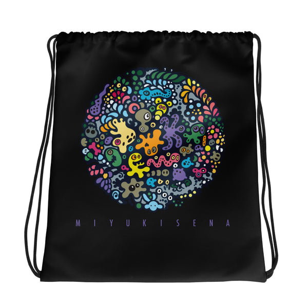 CRITTERS AND THINGS art Drawstring Bag