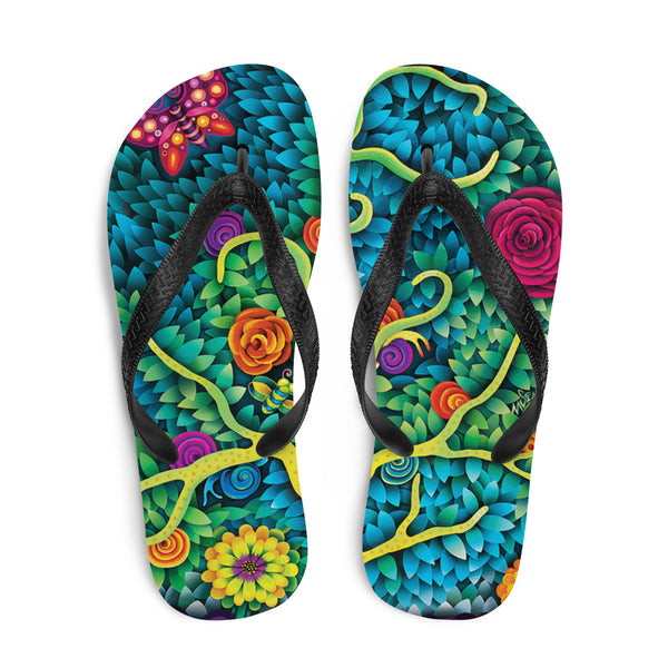 DECEPTION OF PRETTY THINGS art Flip-Flops