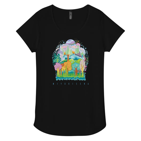 SNOW GLOBE art Round-neck T-Shirt