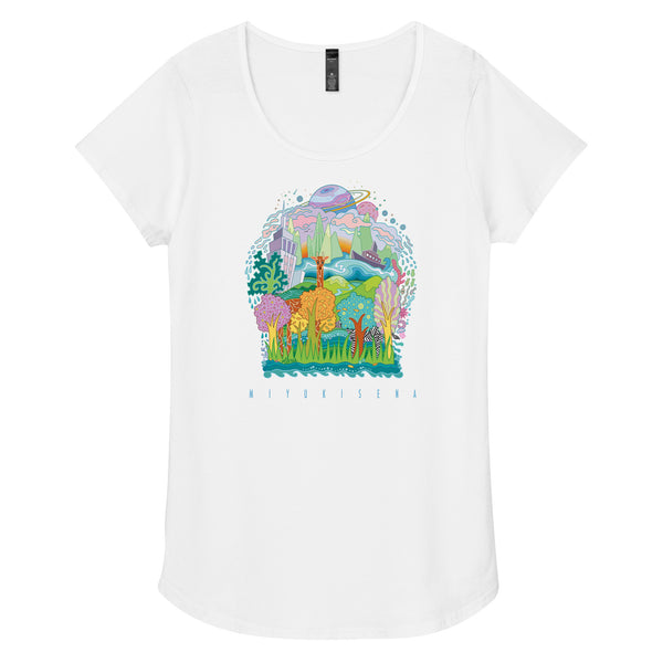 SNOW GLOBE art Round-neck T-Shirt